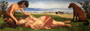 Satyr żałoba nad nimfą, ok.1495
